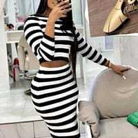 Cotton Two Piece Dress for Women - Luxury Cotton Two Piece Dress for Women, Designed for Ultimate Style and Sophistication, with High-Quality Cotton Fabric, Timeless Designs, and Impeccable Craftsmanship