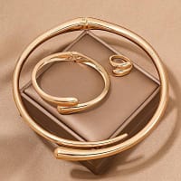 3 in 1 Zirconia Neck Piece and Bracelets - Luxury 3 in 1 Zirconia Neck Piece and Bracelets Set, Designed for Ultimate Style and Sophistication, with High-Quality Zirconia, Timeless Designs, and Impeccable Craftsmanship