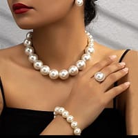 Women's Bead Neck Piece and Bracelets - Luxury Women's Bead Neck Piece and Bracelets, Designed for Ultimate Style and Sophistication, with High-Quality Beads, Timeless Designs, and Impeccable Craftsmanship