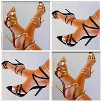 Fancy Backstrap Heels - Luxury Women's High Heel Sandals, Elegant Design, Comfortable Fit