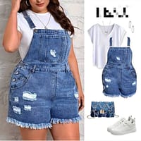 Zara Classy Short Length Jean Jumpsuit - High-Quality, Elegant, and Sophisticated One-Piece Design for Women's Fashion and Lifestyle